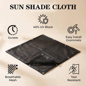 HORTIFAN shade cloth with grommets along reinforced edge for quick installation