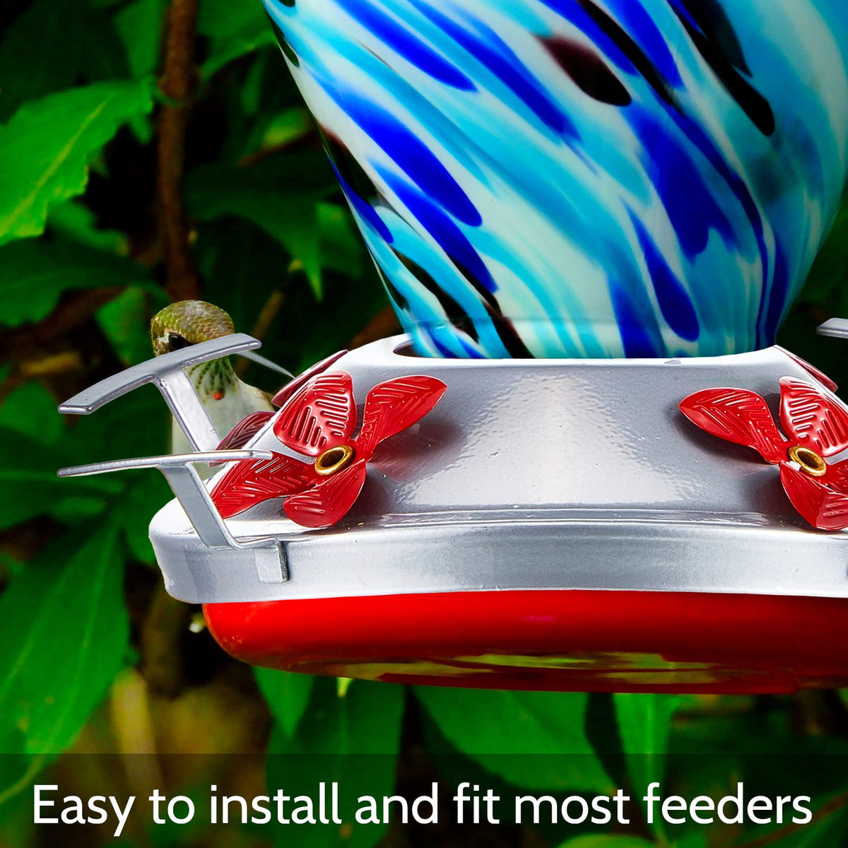 Hortsun leakproof gasket and bottom reduce leaks for tidy nectar use.
