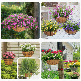 Ideal for gardens, patios, nurseries, and decorative displays with coco liners.