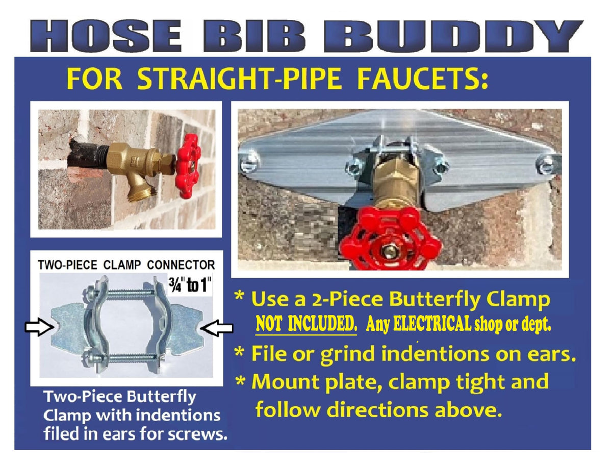 Hose Bib Buddy rust-proof aluminum protects fixtures year-round.