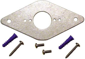 Hose Bibb Mounting Plate front view showing clean, durable exterior hardware.