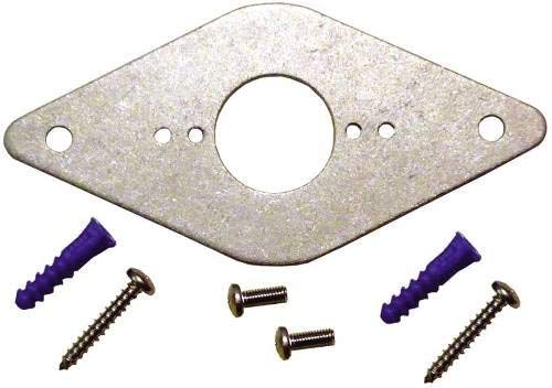 Hose Bibb Mounting Plate front view showing clean, durable exterior hardware.