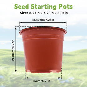 HOSTIC 100-pack nursery pots designed for small to medium gardening projects.