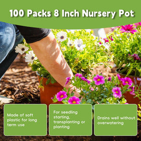 HOSTIC durable plastic nursery pot demonstrates long-lasting, reusable performance.