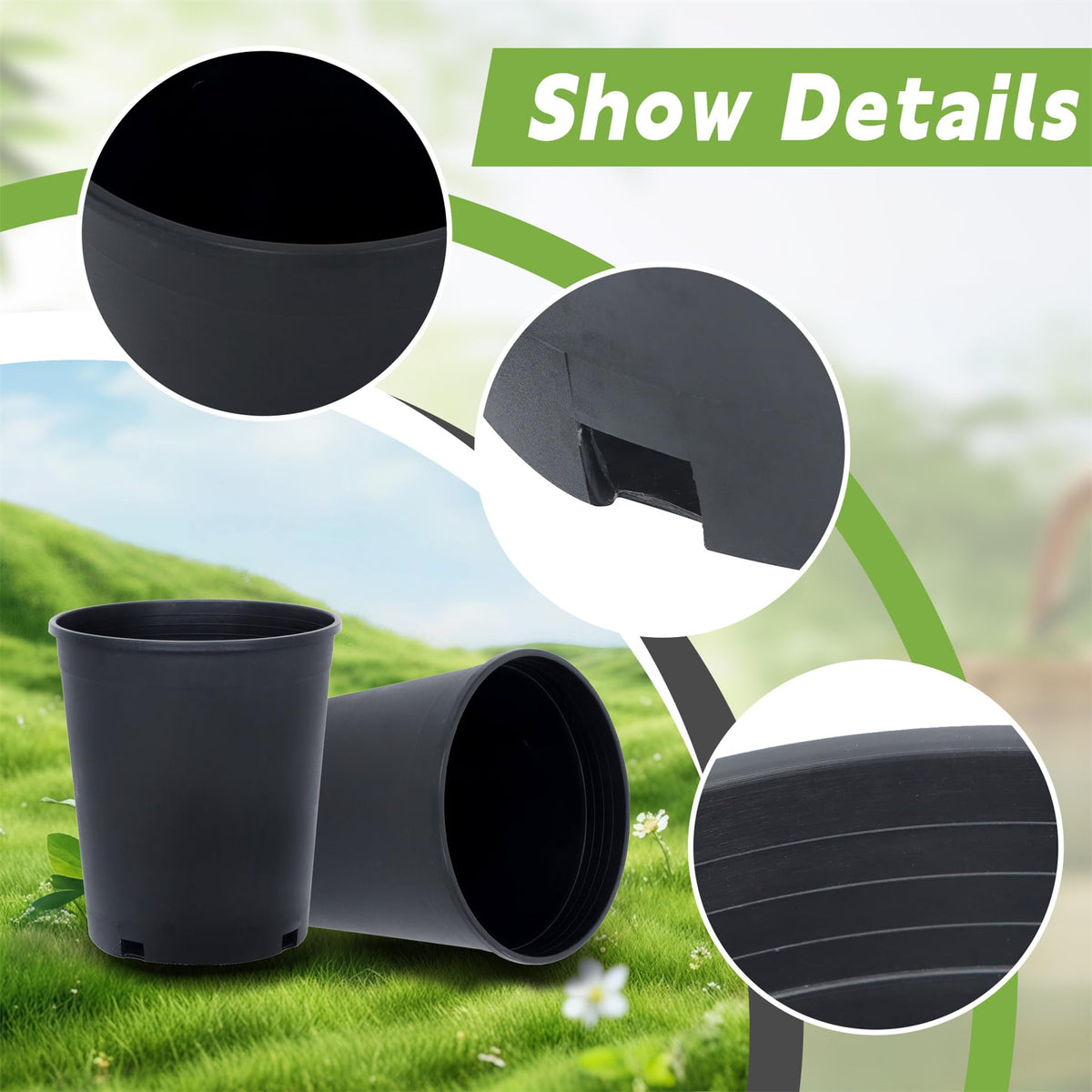 HOSTIC stackable design for compact storage in nurseries and greenhouses