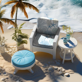 Hosuly eight-piece patio cushion covers refresh outdoor seating.