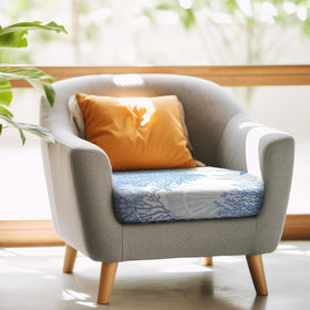 Hosuly coral pattern cushion cover brings vibrant texture to outdoor seats.