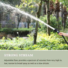 HOSUN ergonomic grip provides comfortable, secure handling during watering.