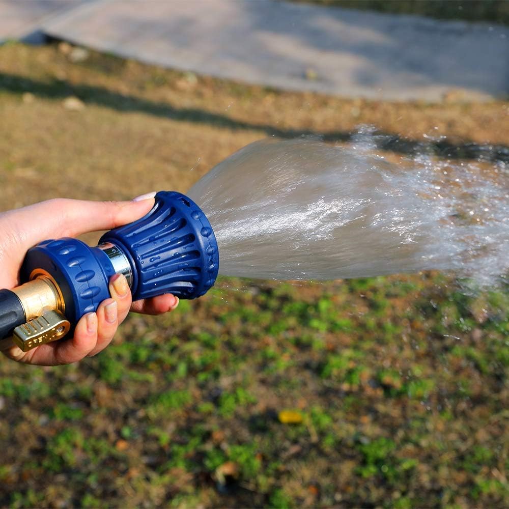 HOSUN nozzle in action for outdoor watering and cleaning tasks.