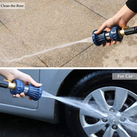 HOSUN nozzle offers precise spray range for plants and cleaning.