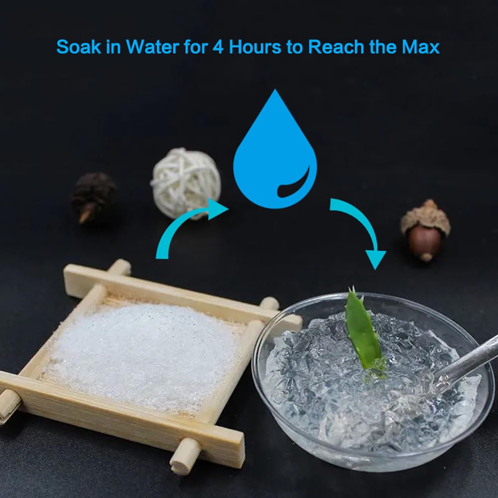 HOT SEAL crystals extend watering cycles, reducing maintenance between plant care sessions.