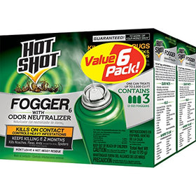 Hot Shot Fogger emits a fine odor-neutralizing mist to reach hidden pests.