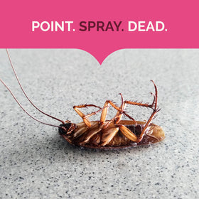 Hot Shot fresh floral scent helps pest control with a pleasant odor.