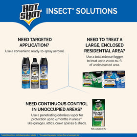 Hot Shot fogger odor neutralizer helps keep treated areas smelling neutral.