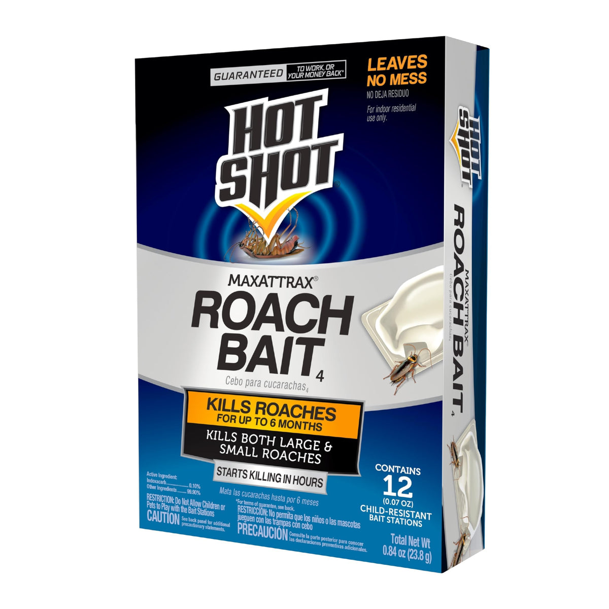 Hot Shot MaxAttrax roach bait stations pack for targeted pest control at home