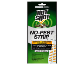 Hot Shot No-Pest Strip in-use releases odorless vapor for protection.