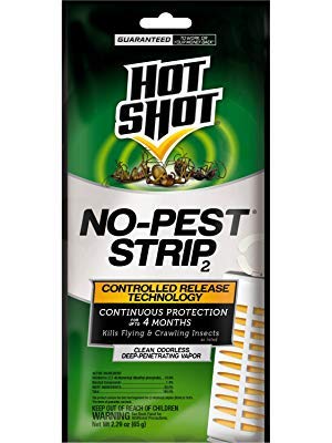 Hot Shot No-Pest Strip pack-5 protects up to 4 months in enclosed spaces.