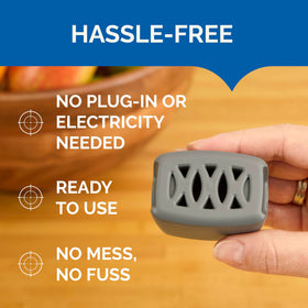 Hot Shot Flying Insect Trap requires no plug-in or electricity.