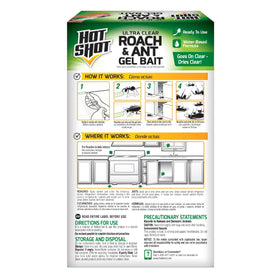 HOT SHOT Ultra Clear note excludes carpenter and certain ants.