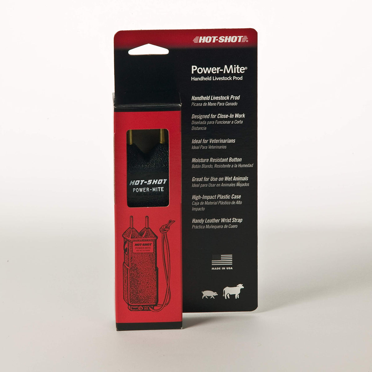 HOT-SHOT Power-Mite sealed motor performs reliably in wet conditions.