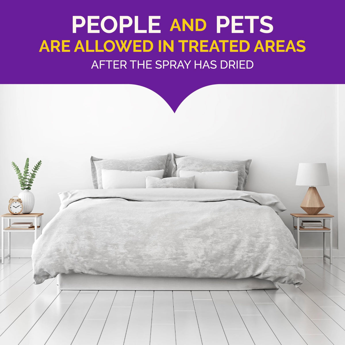 Hot Shot mattress seam spot treatment area shown for bed bug relief