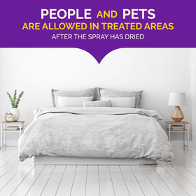 Hot Shot mattress seam spot treatment area shown for bed bug relief