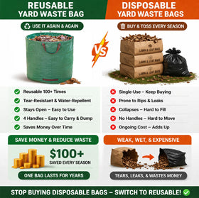 Hot Shot Tools heavy-duty garden waste bags for outdoor use