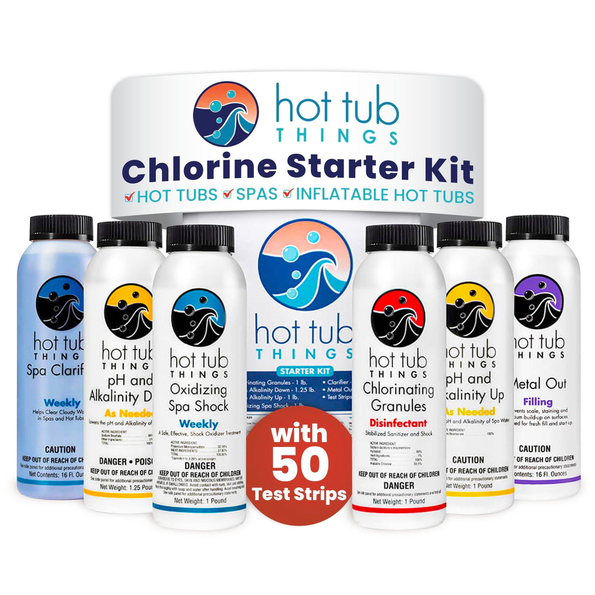 Hot Tub Things chlorine granules for clean, balanced spa water