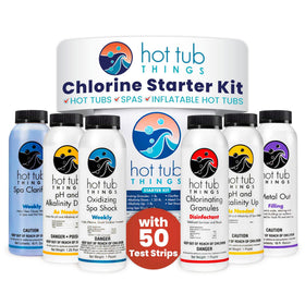 Hot Tub Things chlorine granules for clean, balanced spa water