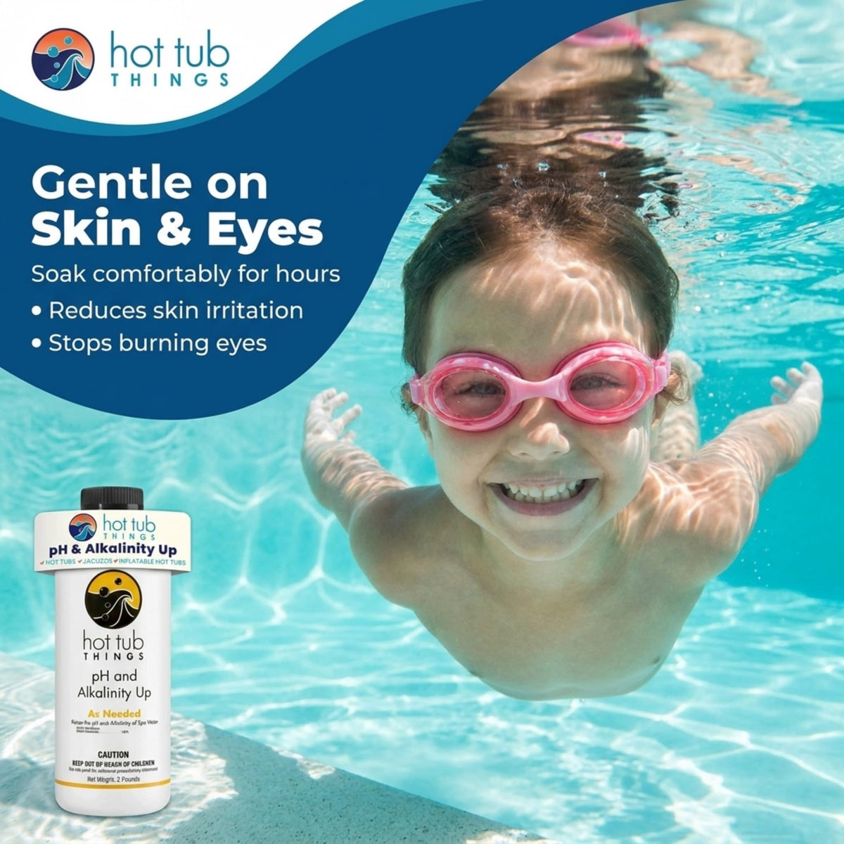 Hot Tub Things product being added to a hot tub water balance