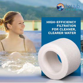 Hot Tub Things oil and debris filtration helps maintain crystal-clear water
