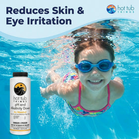 Hot Tub Things pH Down pour dissolves quickly for easy use.