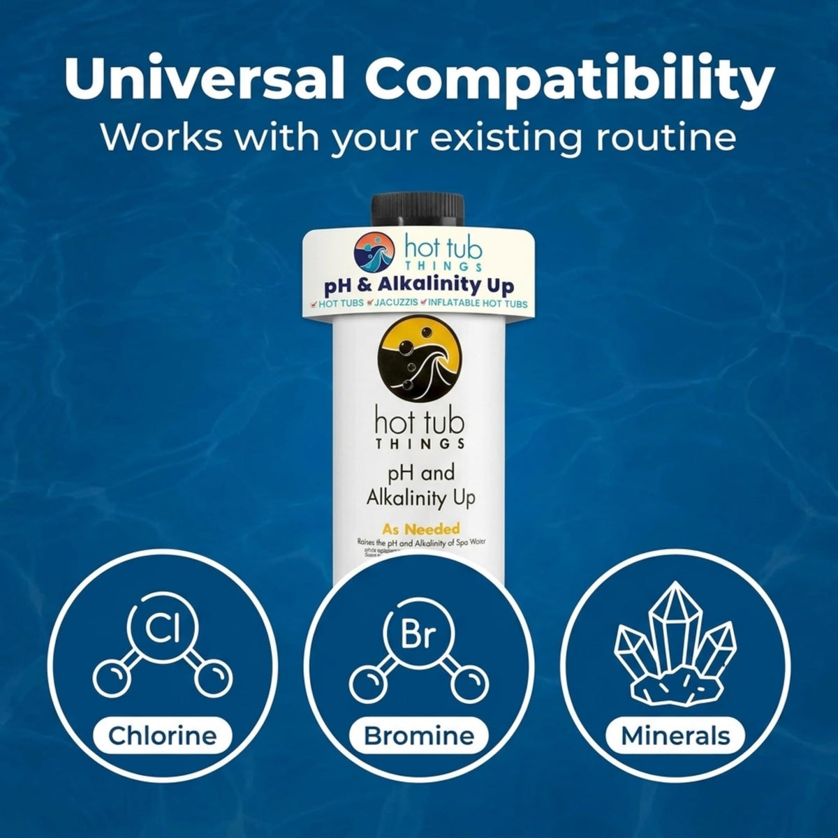 Hot Tub Things compatibility chart showing pool and spa compatibility