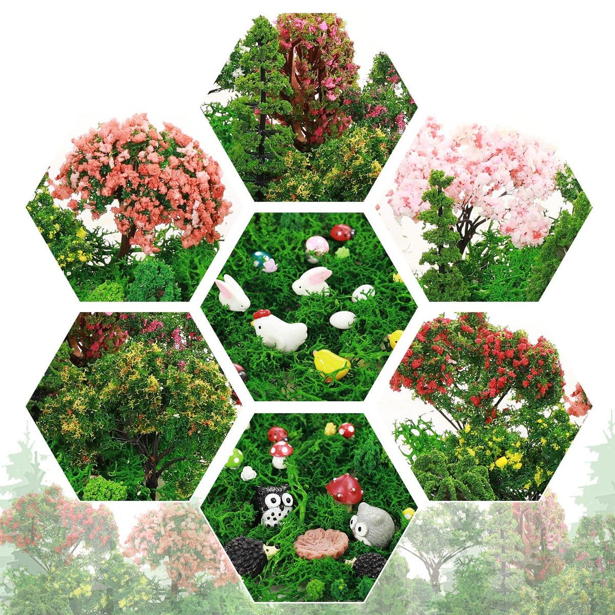 Hoteam decorative moss bag adds natural texture to displays