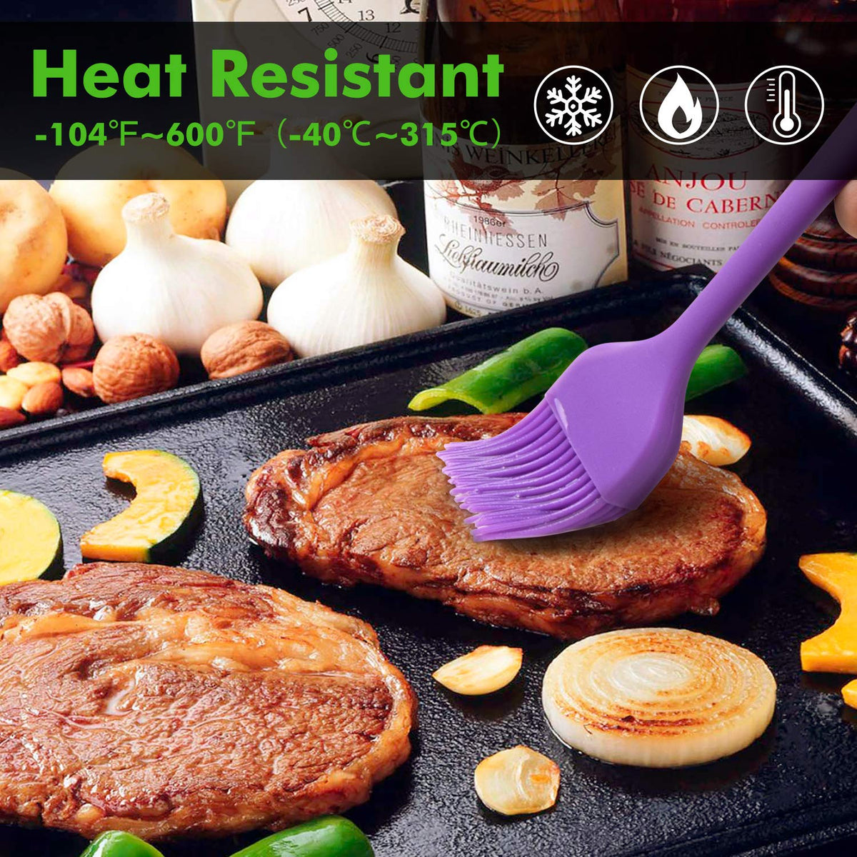 HOTEC dishwasher-safe brush demonstrates simple cleaning and quick drying