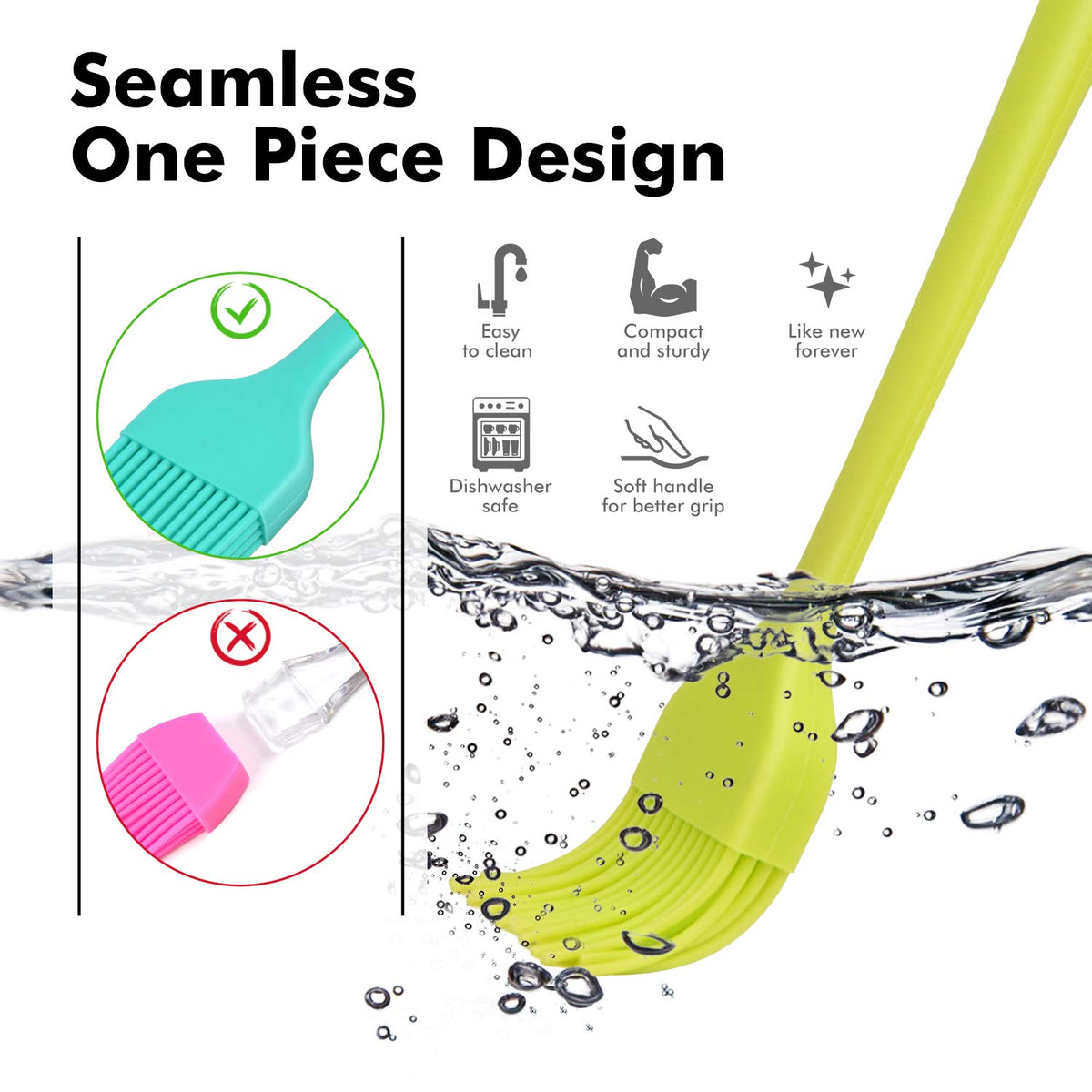 HOTEC brush with heat resistance up to 600°F for high-heat cooking