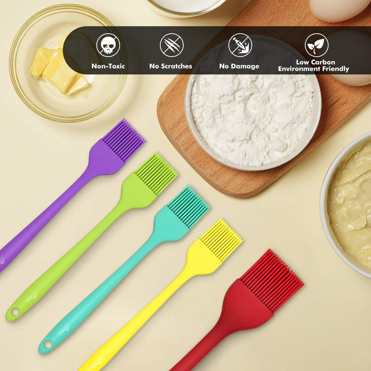 HOTEC multicolor set helps separate flavors and prevent cross-contamination