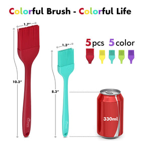 HOTEC silicone basting brush small for precise pastry brushing