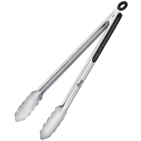 Hotec tongs with locking mechanism for secure storage and easy use