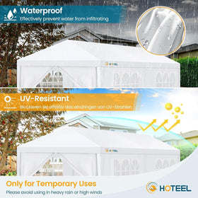 Hoteel 10x20ft party tent ideal for weddings and backyard events
