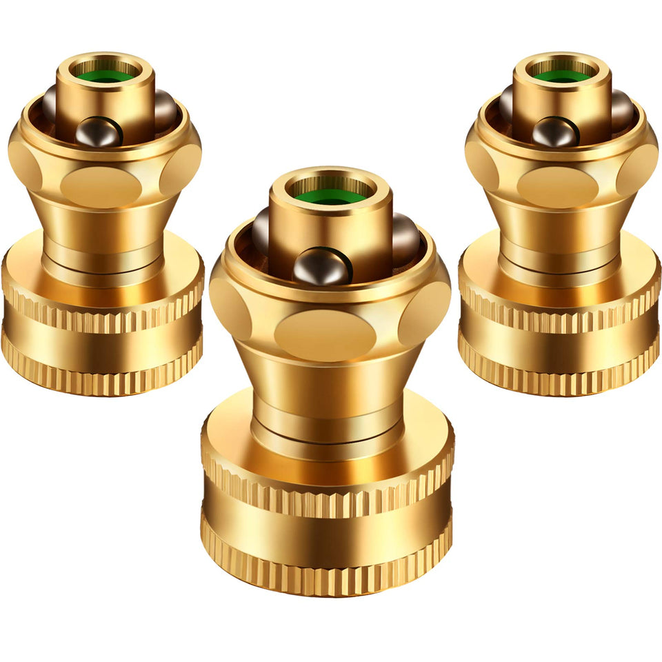 Hotop 3 Pack Big Shot Nozzle; brass build for durable garden watering.