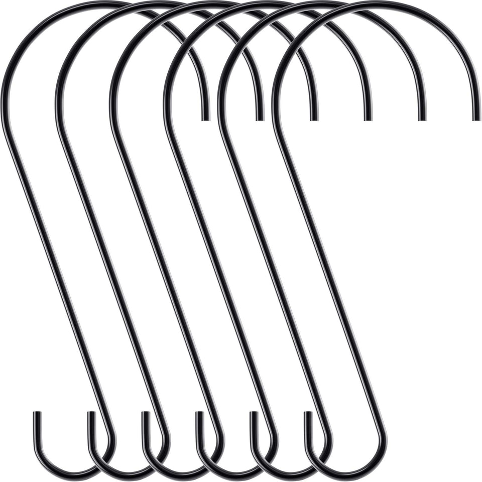 Hotop bird feeder hook, 12-inch stainless steel, ideal for outdoor hanging.
