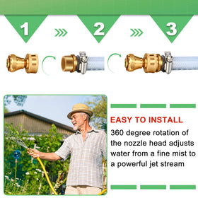 Hotop compact twist sprayer design for easy storage.
