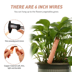 Hotop copper plant tags waterproof and sun resistant in outdoor settings