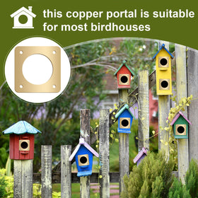 Hotop easy install design lets you secure birdhouses quickly.