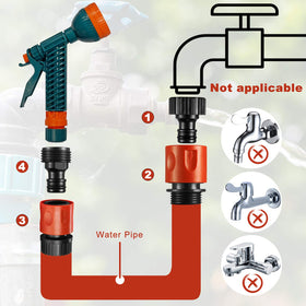 Hotop female hose end connector secures hoses with reliable grip.