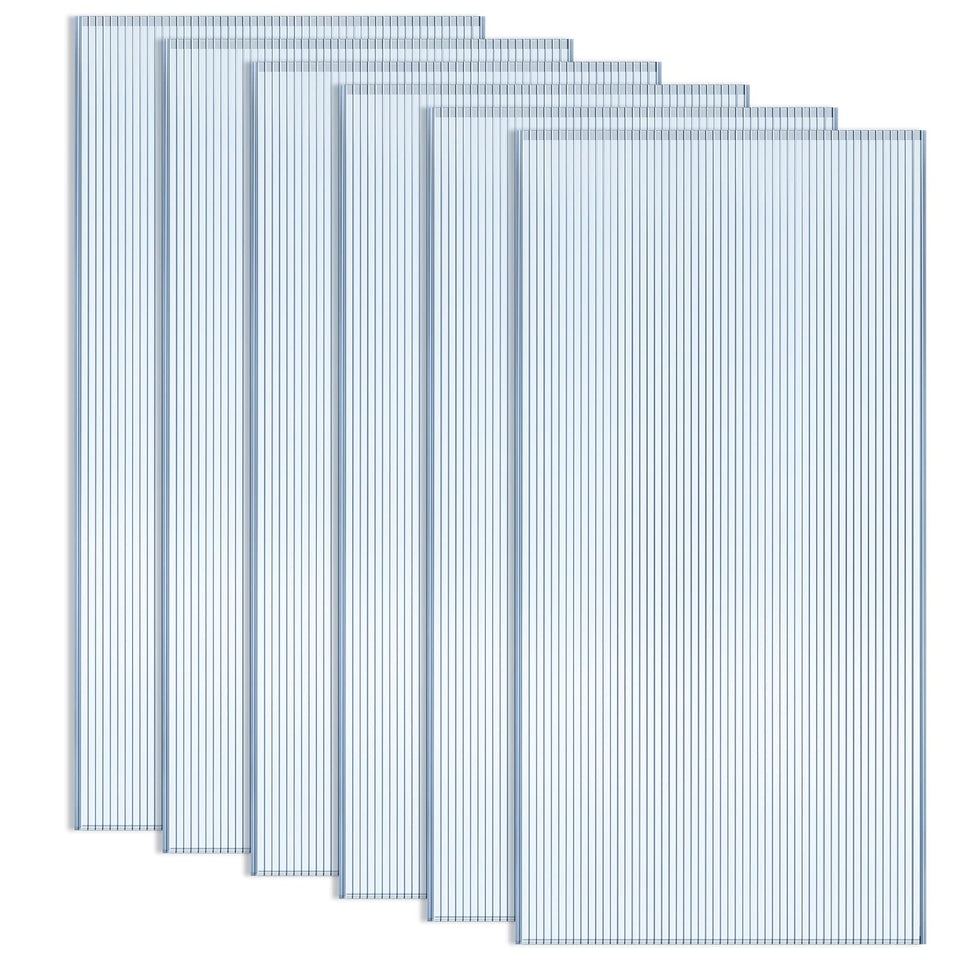 Hotop greenhouse panel outside view shows durable, translucent cover