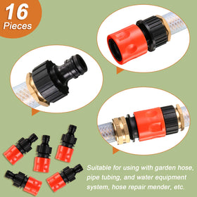 Hotop male faucet adapter enables quick faucet connections.