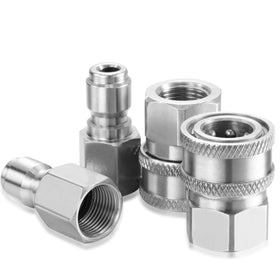 Hotop quick connector fittings for pressure washers enable fast, secure connections.