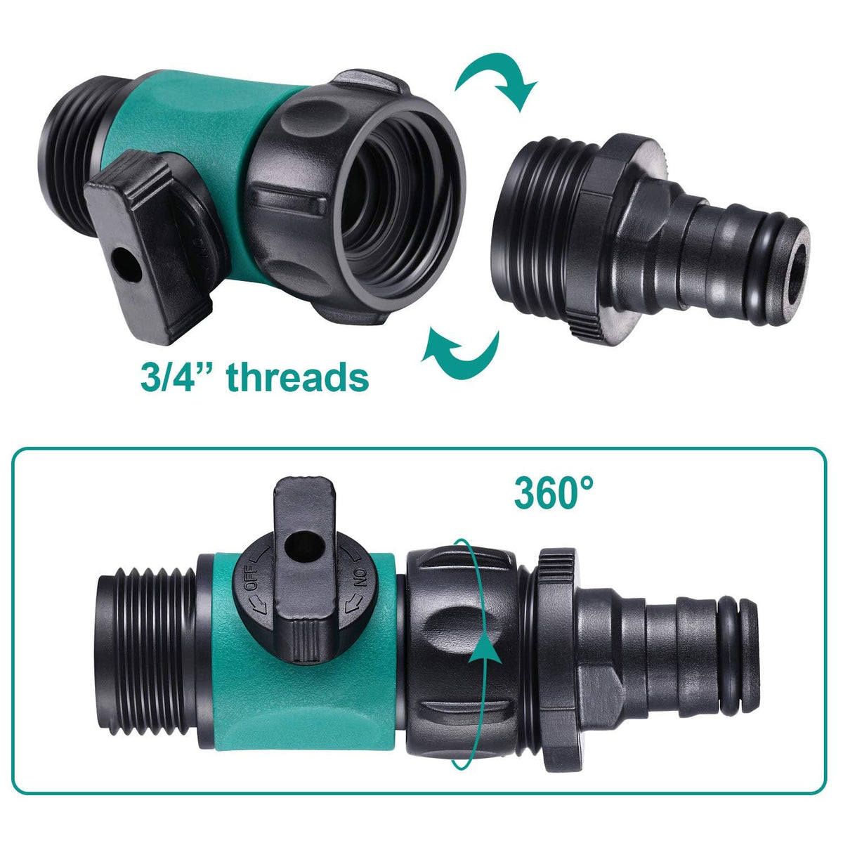 Hotop rubber gasket pack enhances seal and reduces leaks in garden setups.